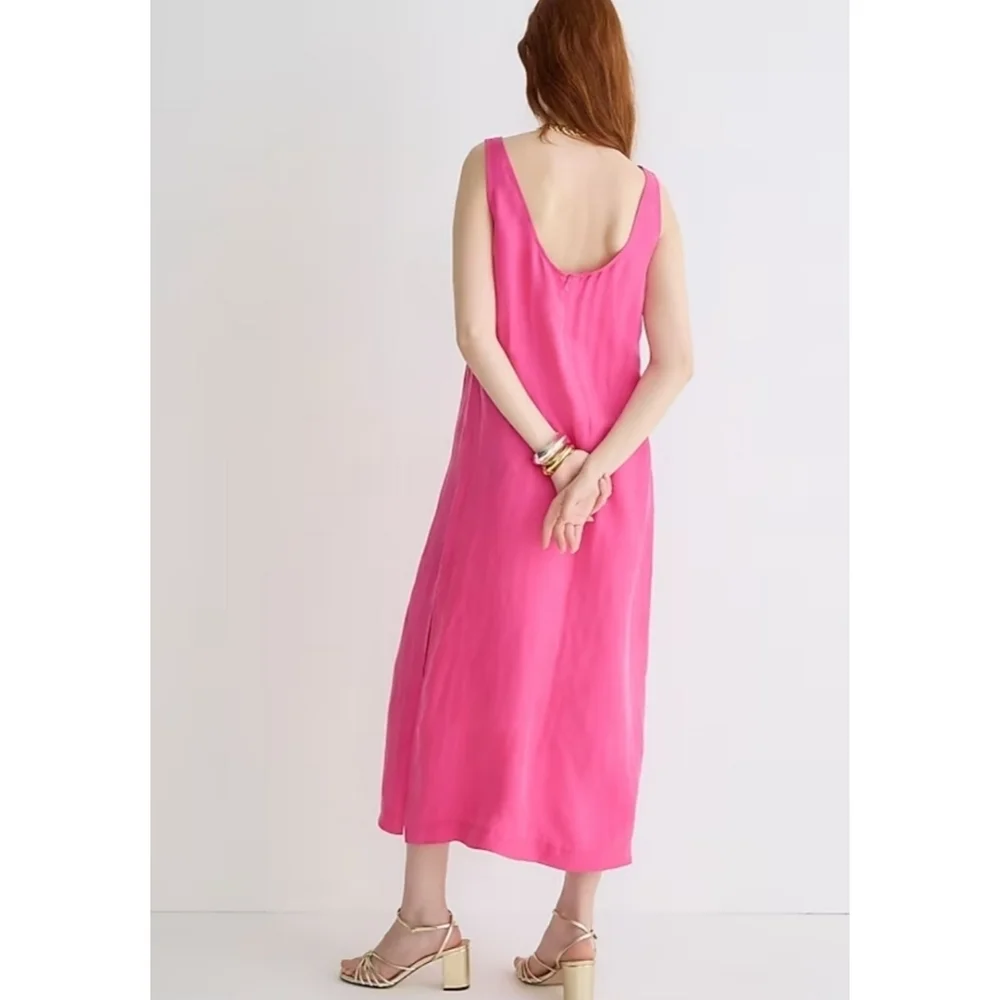 J.Crew Scoopneck cupro-blend slip dress